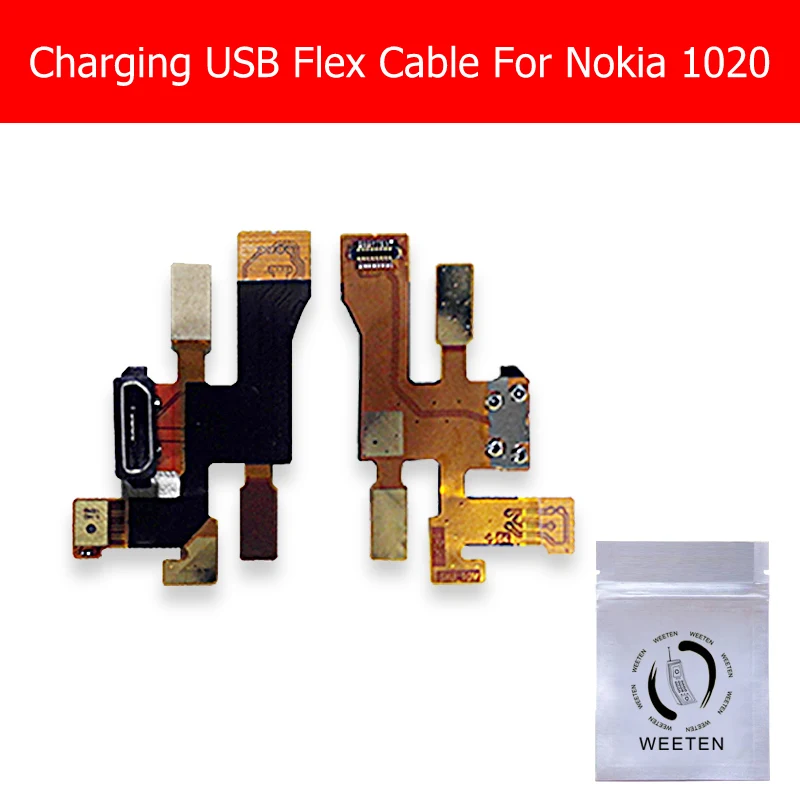 Оригинальное зарядное устройство USB, гибкий кабель для Nokia 1020, разъем для зарядки, гибкий кабель для microsoft Lumia 1020, USB разъем, док-станция, лента