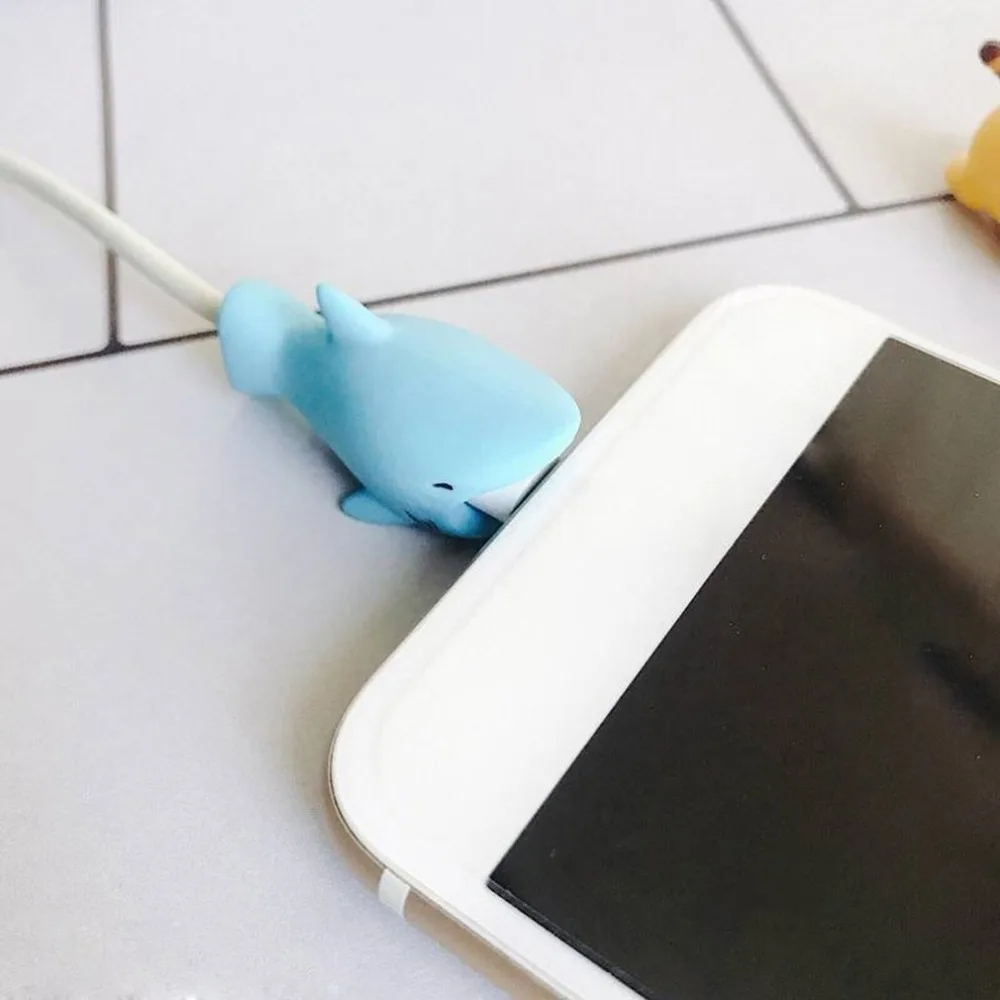 Милый мультяшный кабель протектор для iPhone Winder защитный чехол для экономии для мыши Наушники Чехол Органайзер протектор де