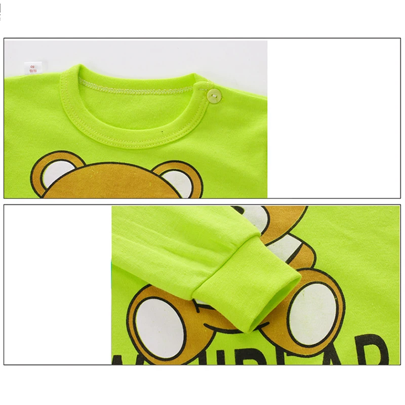 1 2 3 years costume baby toddler sleep set Loungewear for children Pyjama homewear boys kids sleepwear pullover clothing |