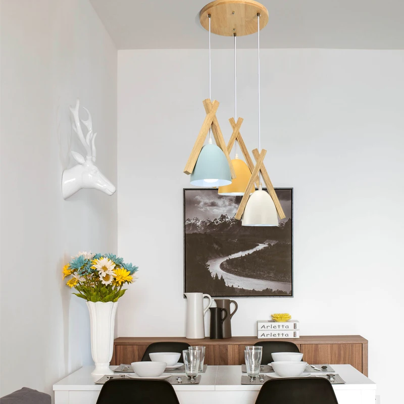 Nordic Hanglamp Современный стиль Лампы Фонари Креативный бар Подвесные светильники Led