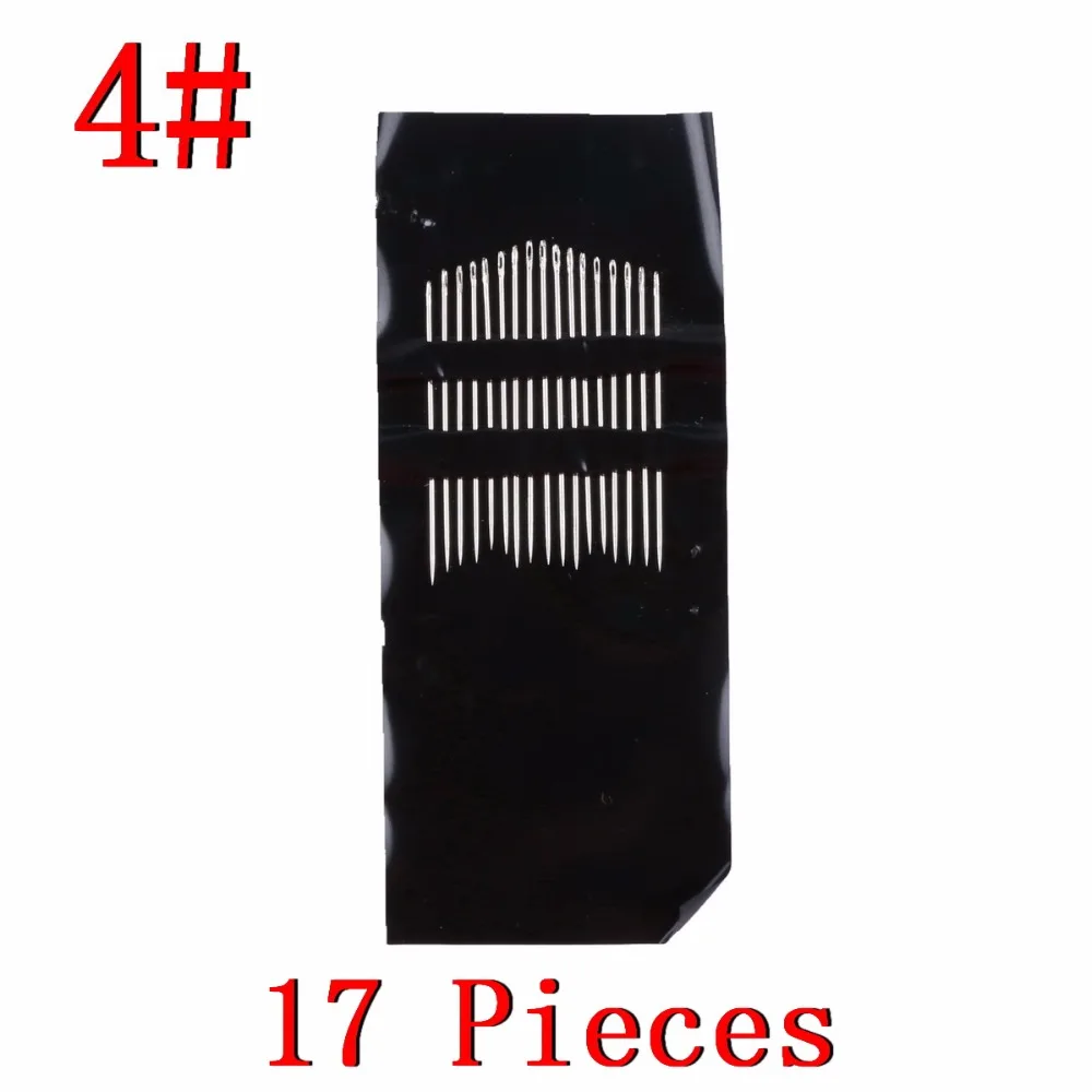 

4 Set = ( 55PCS) Brand Sewing Needle Stainless Steel Sew On Needles Sewing Pins Set Home DIY Craft Tool Hand Sewing Accessories