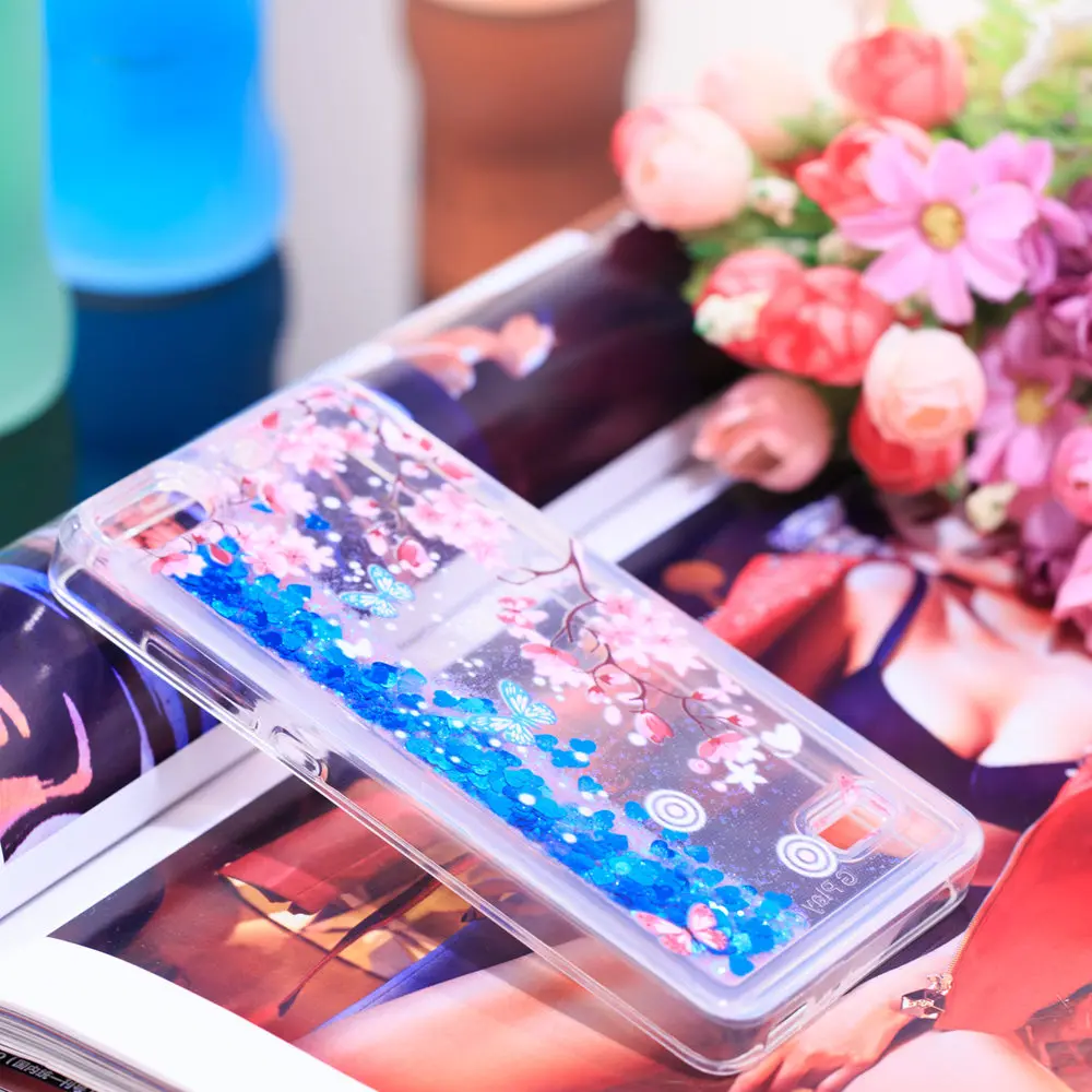 Чехол с зыбучим песком для Huawei Honor 4C 4 C C4 динамический жидкий блестящий чехол