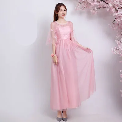 Piaojianxiu Pink Сладкие воспоминания Новые DIY платья подружки невесты розовый плюс размер свадебное платье цвета шампанского серый Vestido размер от 2 до 16 SA1939 - Цвет: Piaojianxiu Pink