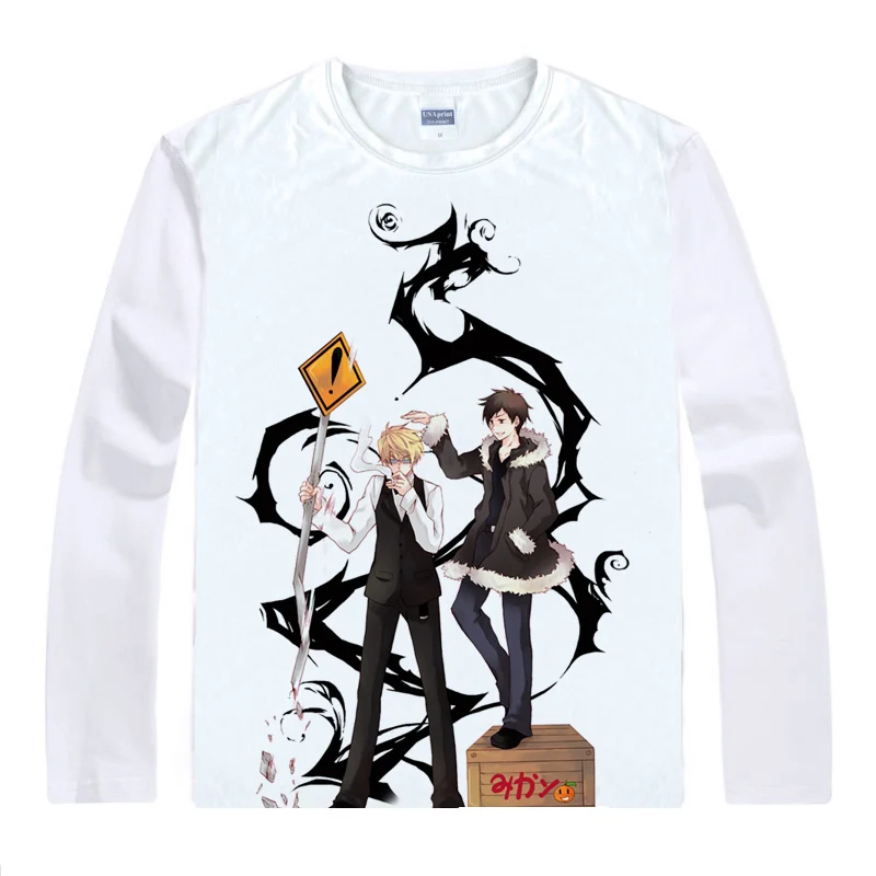 Coolprint Футболка с изображением в стиле аниме долларов дюрарара футболки DRRR