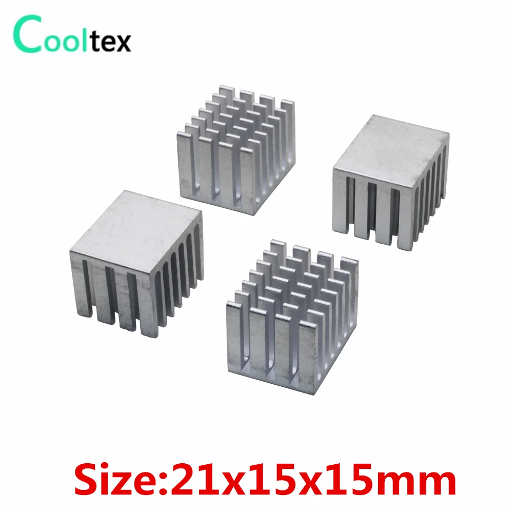 10 шт./лот 21x15x15 мм алюминиевый радиатор для электронного чипа VGA RAM IC LED кулер
