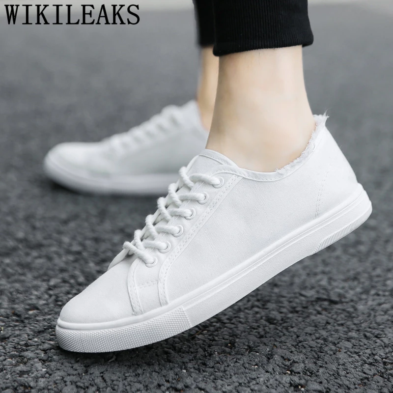 

Summer Men Shoes Casual Men Canvas Shoes Luxury Brand Breathable Shoes Men White Chaussures Hommes En Cuir Luxe Basket Homme