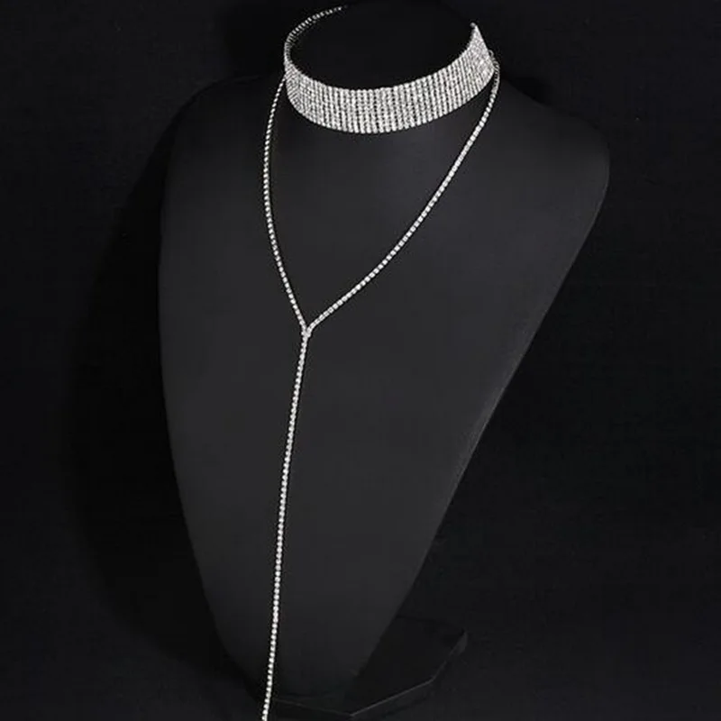 Crystal Choker Necklace 2017 Luxury Statement Chokers Necklaces For Women Trendy Chunky Neck Accessories Fashion Jewellery | Украшения и
