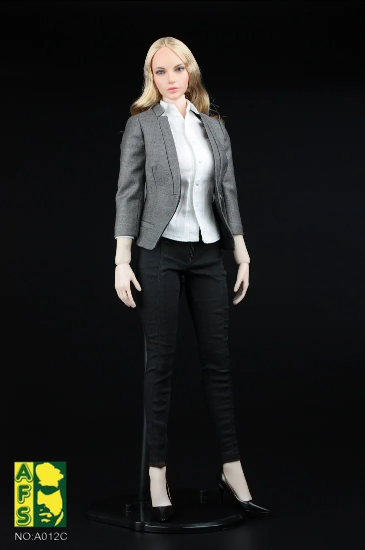 AFS A012 1/6 женский тонкий костюм офисный дамский для путешествий Phicen VC UD ND Jiaou Doll 12