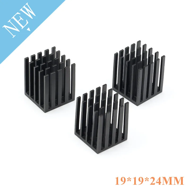 

5 pcs 19*19*24mm Aluminum Heatsink Heat Sink Radiator Cooling cooler For Electronic Chip IC LED computer 19x19x24mm