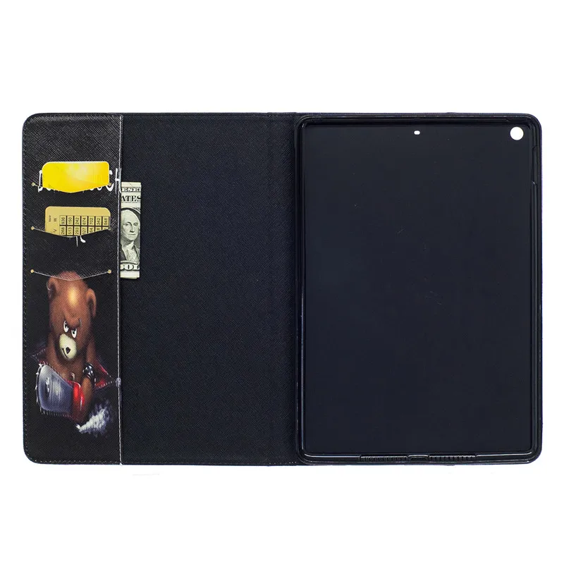 Чехол Folio Couque для iPad 9 7 2017 A1822 A1823 с мультяшной подставкой из искусственной кожи