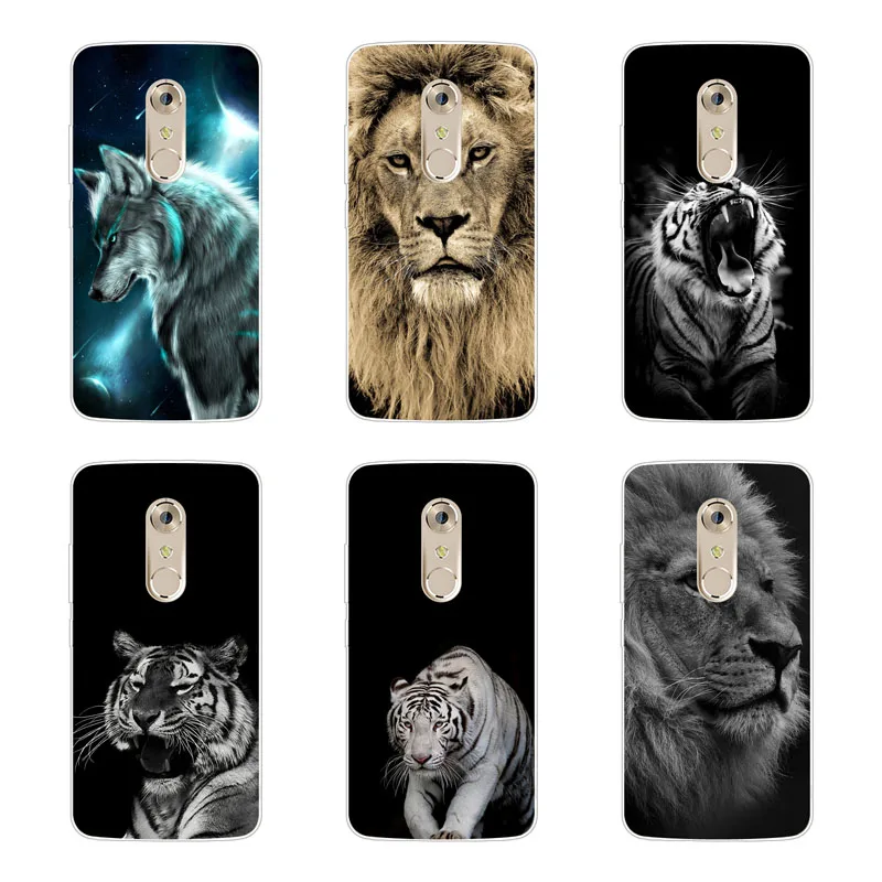 zte axon 7 mini Case Silicon tigon beast Painting Soft TPU Back Cover for Protect Phone cases shell |