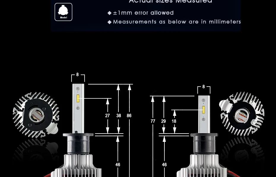 CNSUNNYLIGHT V1 Car LED H7 H4 H11 Headlight Bulbs H1 9005 9006 Canbus Led 72W/set 8500Lm 6000K White Auto Lamp 880 H8 Fog Lights