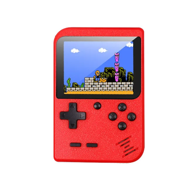 Ретро портативная мини портативная игровая консоль 8-Bit 2,8 в цвете ЖК-экран Встроенный 400 игр ребенок видео Ручной игровой плеер на ТВ - Цвет: red