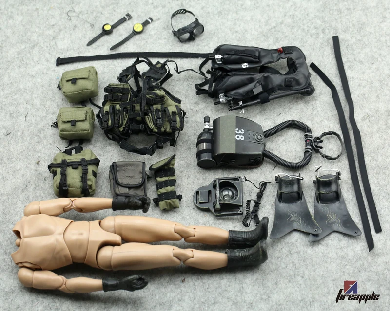 1/6 солдатики мини раз игрушки M002 UDT водяной призрак Ага котики аксессуары пакет с