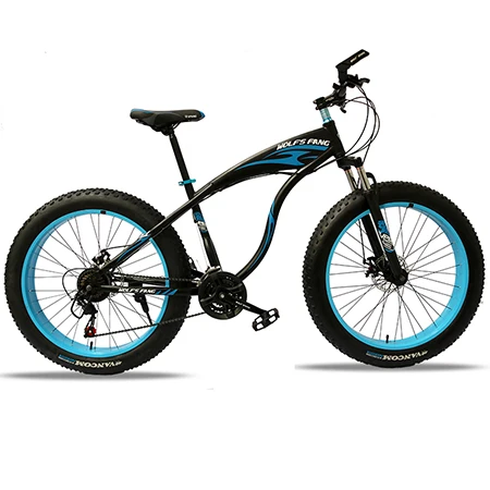 shayu-Black blue 7 скоростей 21 скорость Качественный и надёжный фэтбайк ожирением велосипед bmx велосипед Снежный велосипед 26 x 4.0 горный велосипед Двойные дисковые тормоза велосипеда амортизационная вилка - Цвет: shayu-Black blue
