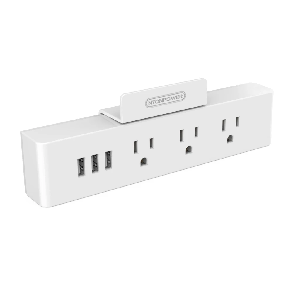 NTONPOWER US 2-розетка Настенная Розетка Противопожарные с 3 USB Порт Зарядки 15 Вт Общая для Путешествий, отель, Гостиная - Цвет: 3AC 3USB