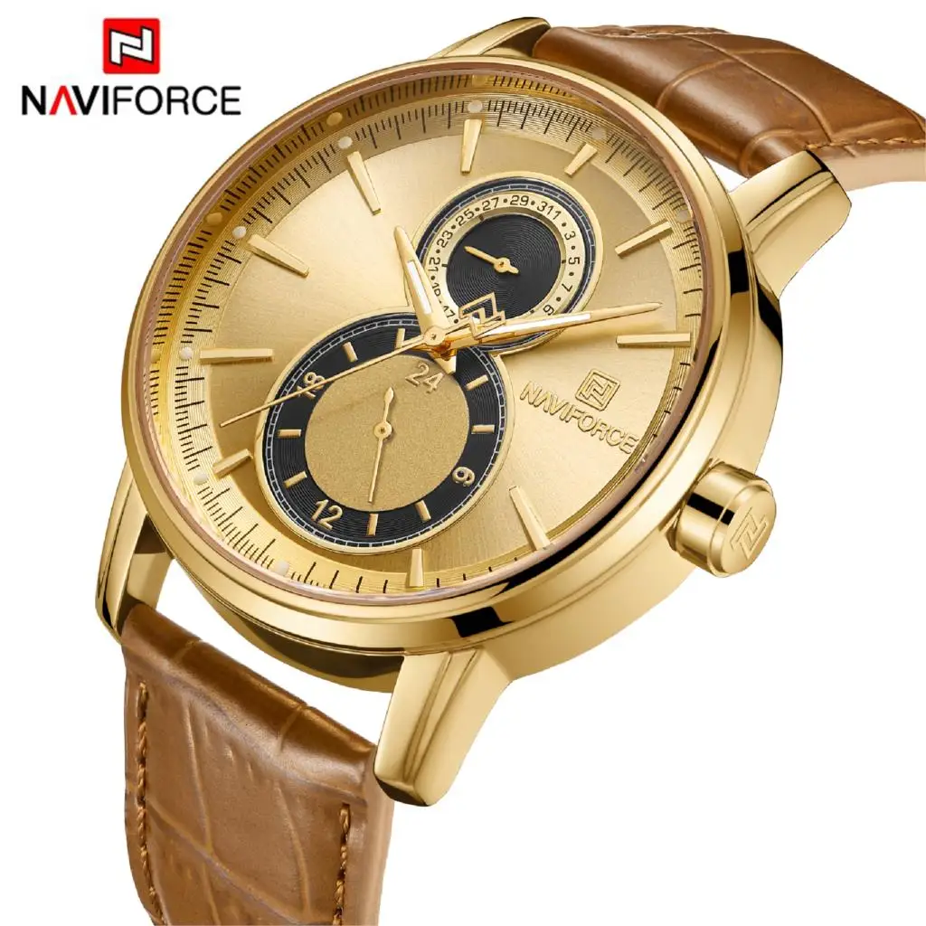 100% оригинальные часы NAVIFORCE 30 м мужские топ брендовые Роскошные военные армейские