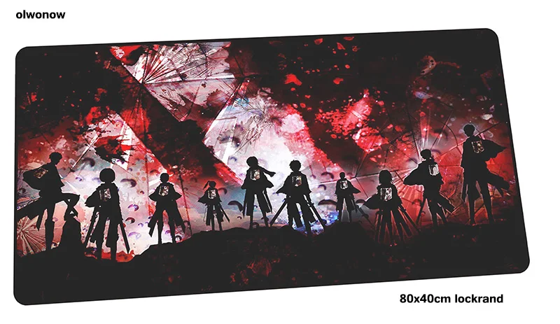 Size 800x400x3mm Коврик для мыши attack on titan 800x400x3 мм 3d игровой коврик для геймера модная игровая компьютерная настольная клавиатура со встроенной мышью большие игровые коврики - Цвет: Size 800x400x3mm