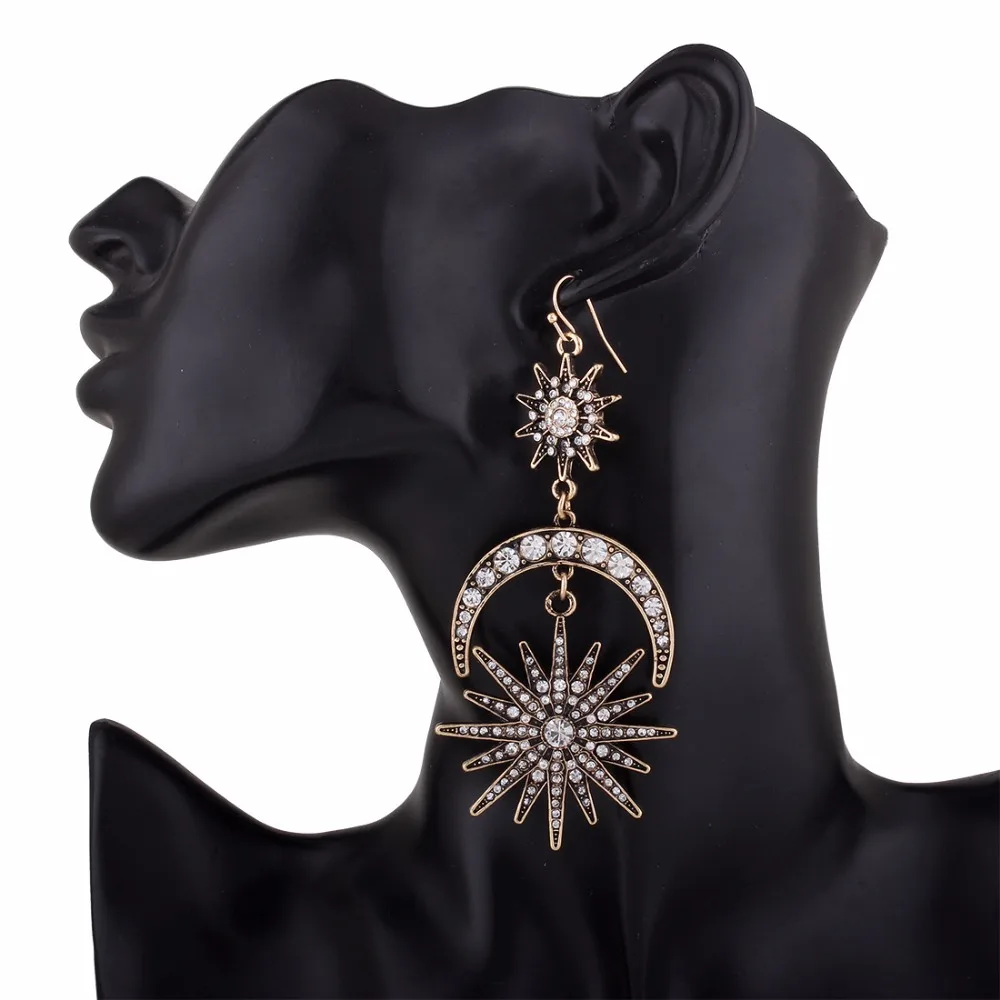 

2019 New Arrival Elegant Colorful Feather Tassel Earrings For Women Shiny Crystal Beads Dangle Pendientes