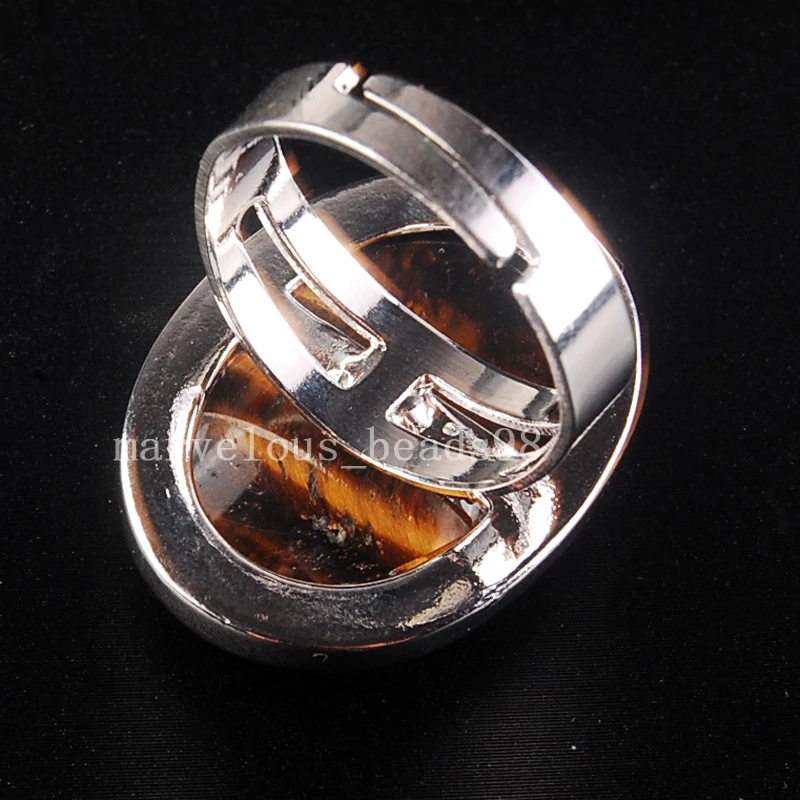 Бесплатная доставка модное овальное кольцо с тигровым глазом для мужчин и женщин