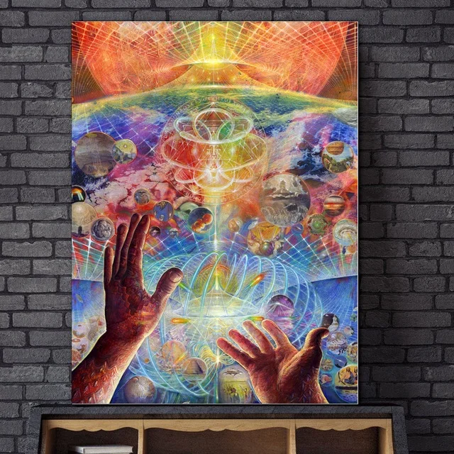 Абстрактное художественное абстрактное полотно с изображением Адама Скотта