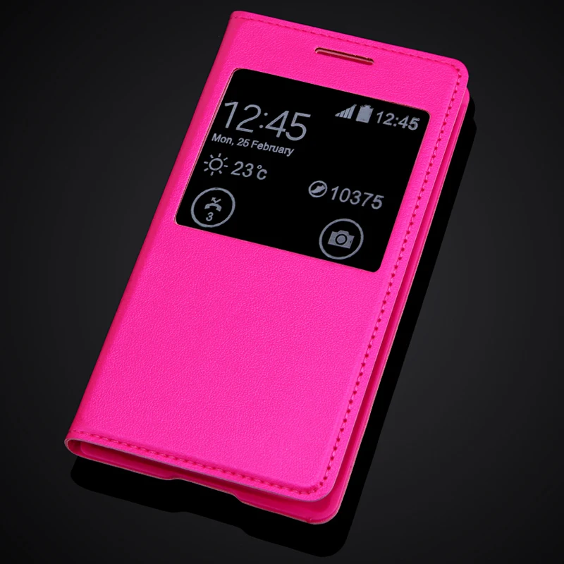 Чехол книжка из искусственной кожи с ультратонкой задней крышкой для Samsung Galaxy J1