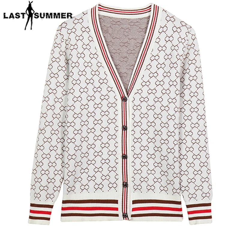 

Женский трикотажный кардиган, повседневный теплый кардиган с принтом, весна 2022