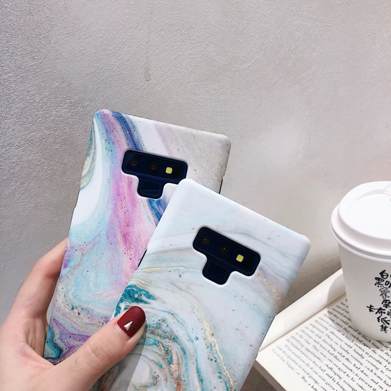 Yhbbcases красочные Мрамор чехол для samsung S8 Чехлы модный фон детских фото в стиле