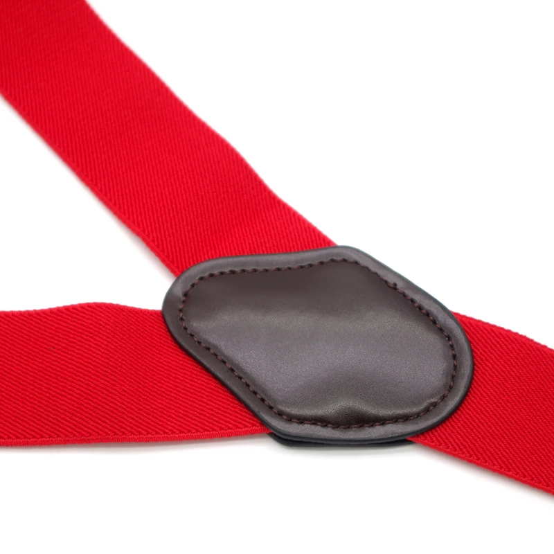 Новые кожаные эластичные подтяжки с 4 клипсами для взрослых свадьбы брюки в