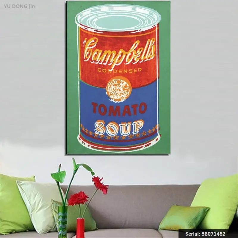 Yu Dong jin Andy Warhol натюрморт абстрактная живопись маслом Рисование Искусство спрей