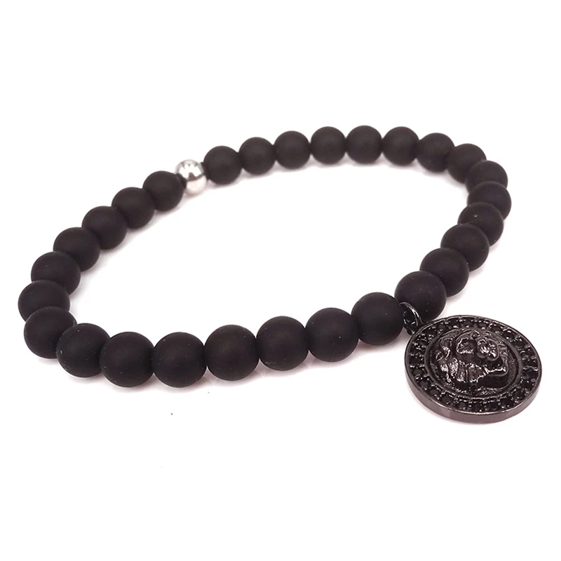 Браслеты с подвесками из розового золота микрозакрепкой черный браслет