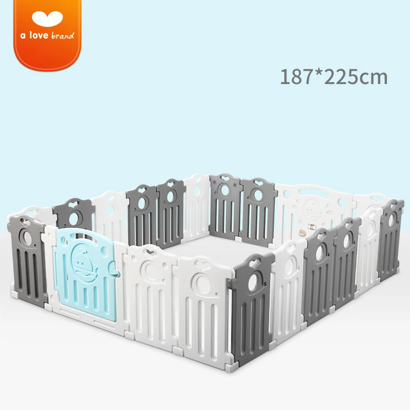 HDPE забор для детских игр, 22 штуки, большой забор для игр, Детская безопасность, для дома, для семьи, для малышей, для игры в бар, защитное ограждение, игрушка - Цвет: 18 plus 2 fish