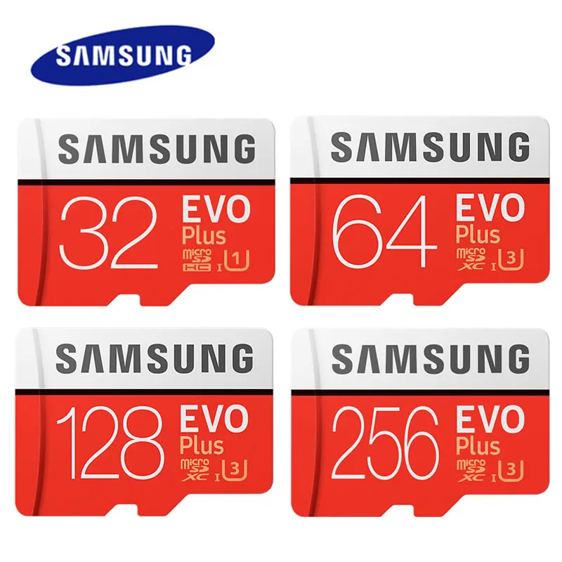 SAMSUNG EVO Plus 256 Гб карта памяти 128 64 U3 4K Micro SDHC SDXC класс + 10 C10 UHS TF SD карты Транс Flash