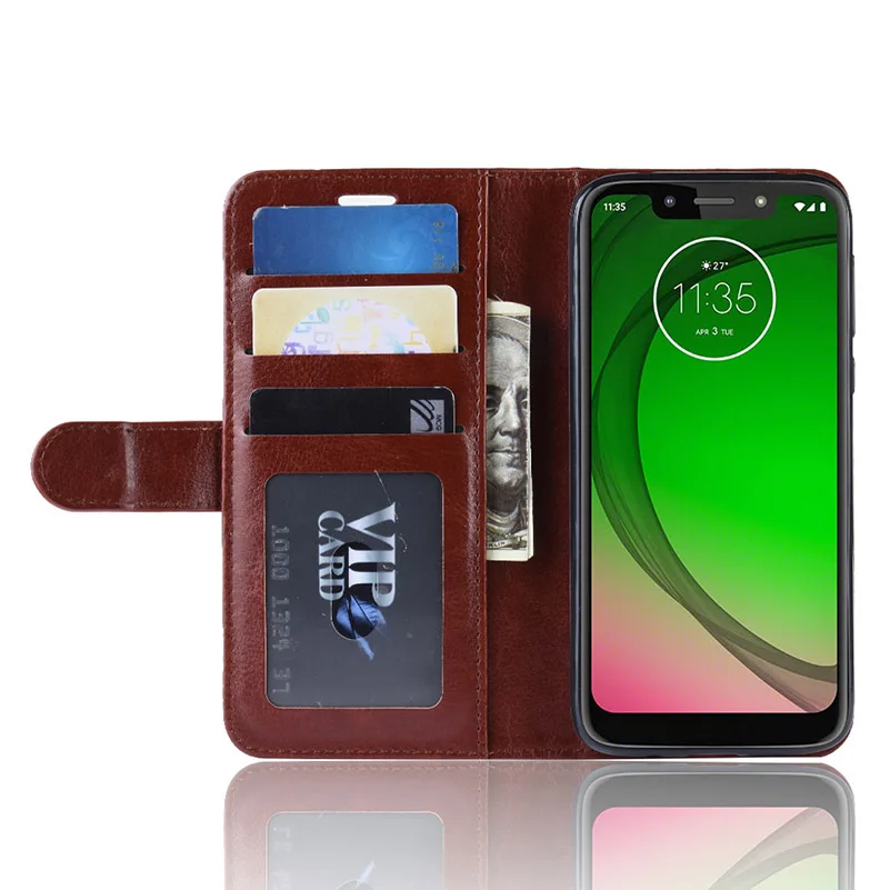 YINGHUI Магнитный кошелек R64 кожа чехол для телефона Moto G7 играть Мощность