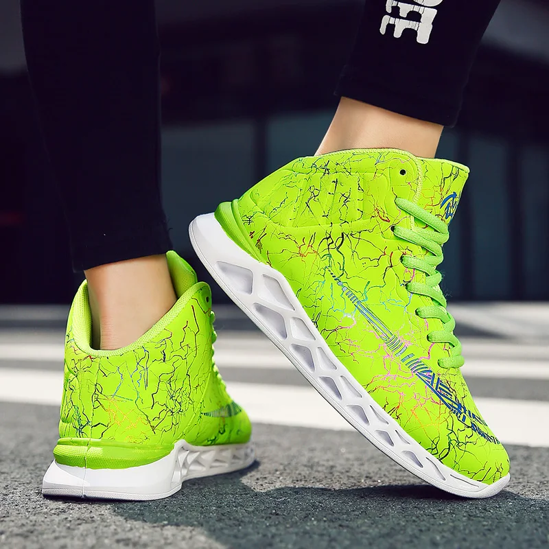 Баскетбольная обувь для мальчиков Детские кроссовки с высоким берцем