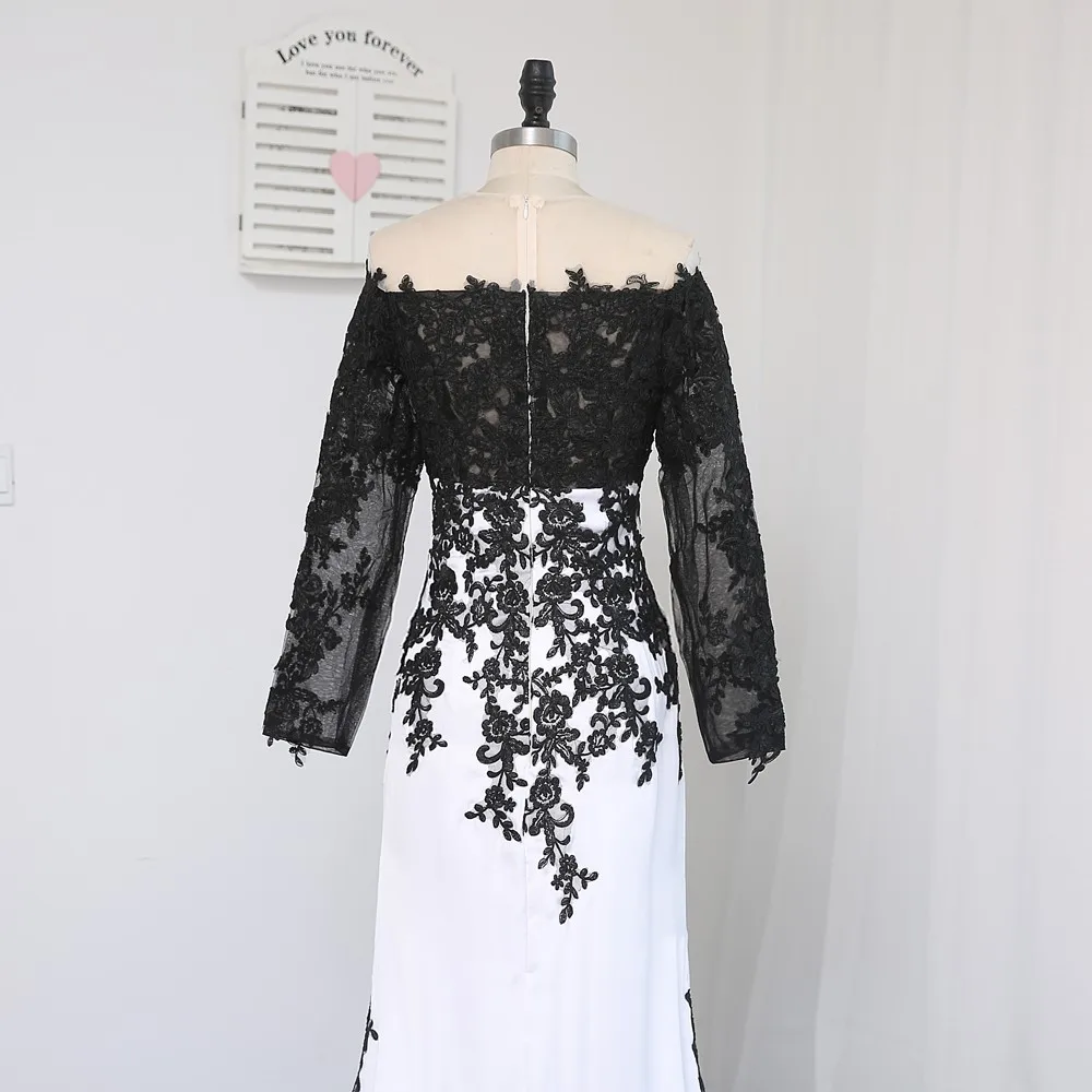 Формальные платья знаменитостей Русалка Одежда с длинным рукавом вечернее