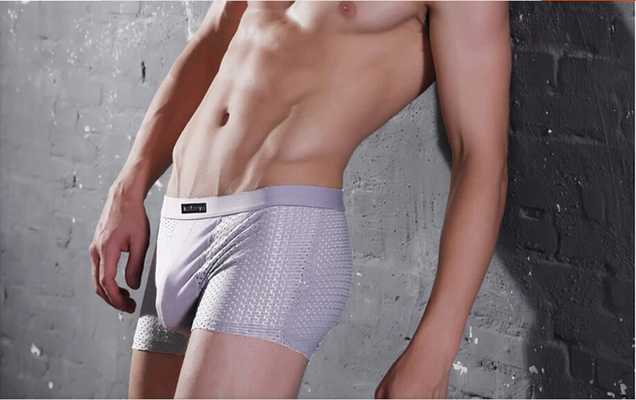 Бесплатная доставка нижнее белье Брендовые мужские трусы боксеры дышащие нейлон