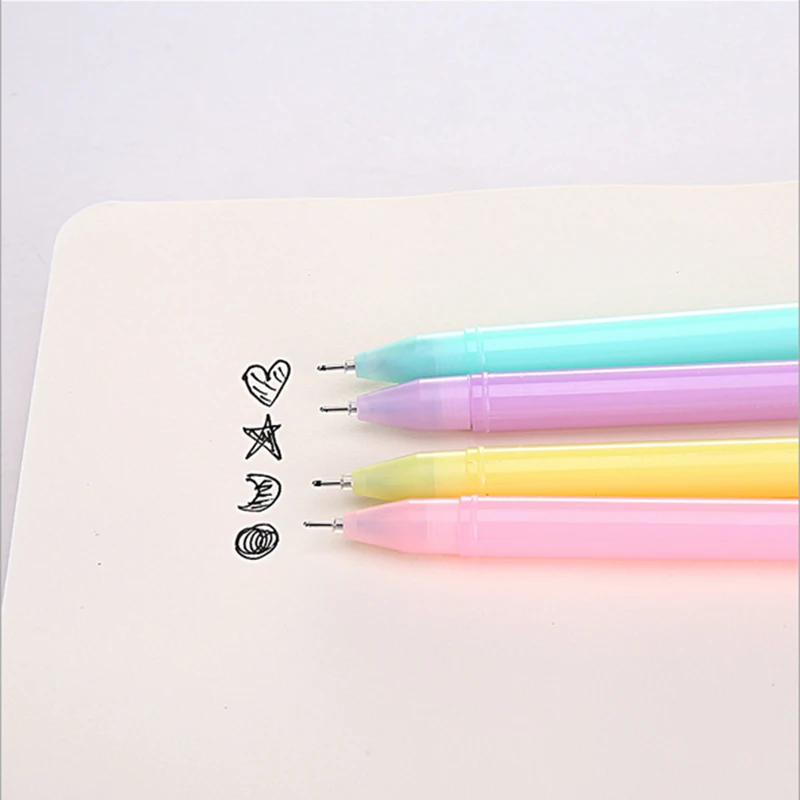 

4pcs/lot Creative Cute girl material gel pen Neutral pen stationery material escolar office school supplies