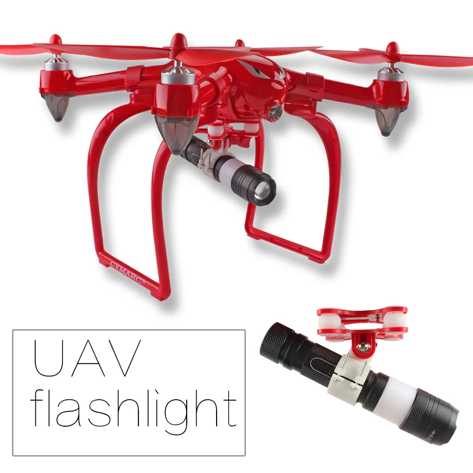 MJX B2C B2W шасси и 4 шт. пропеллеры базовые детали UAV + красная гарнитура фонарик