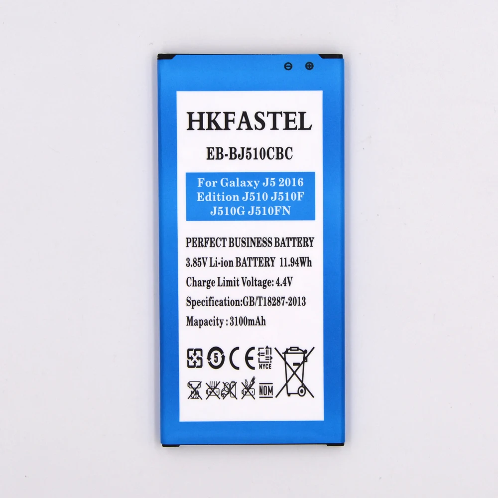 Hkfatel EB BJ510CBC Оригинальный аккумулятор для мобильного телефона samsung Galaxy J5 2016 Edition J510