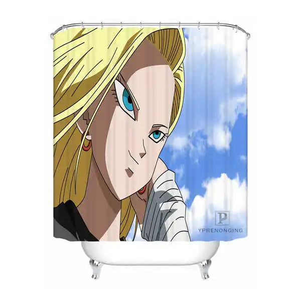 Пользовательские водонепроницаемые занавески для душа Dragon Ball Z Goku и Gohan аниме печать декор для ванной комнаты различные размеры#180324-01-04 - Цвет: Shower Curtain