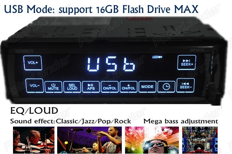 2 5 'V Радио Стерео FM радио получить MP3 аудио плеер USB/SD/AUX in сенсорный экран