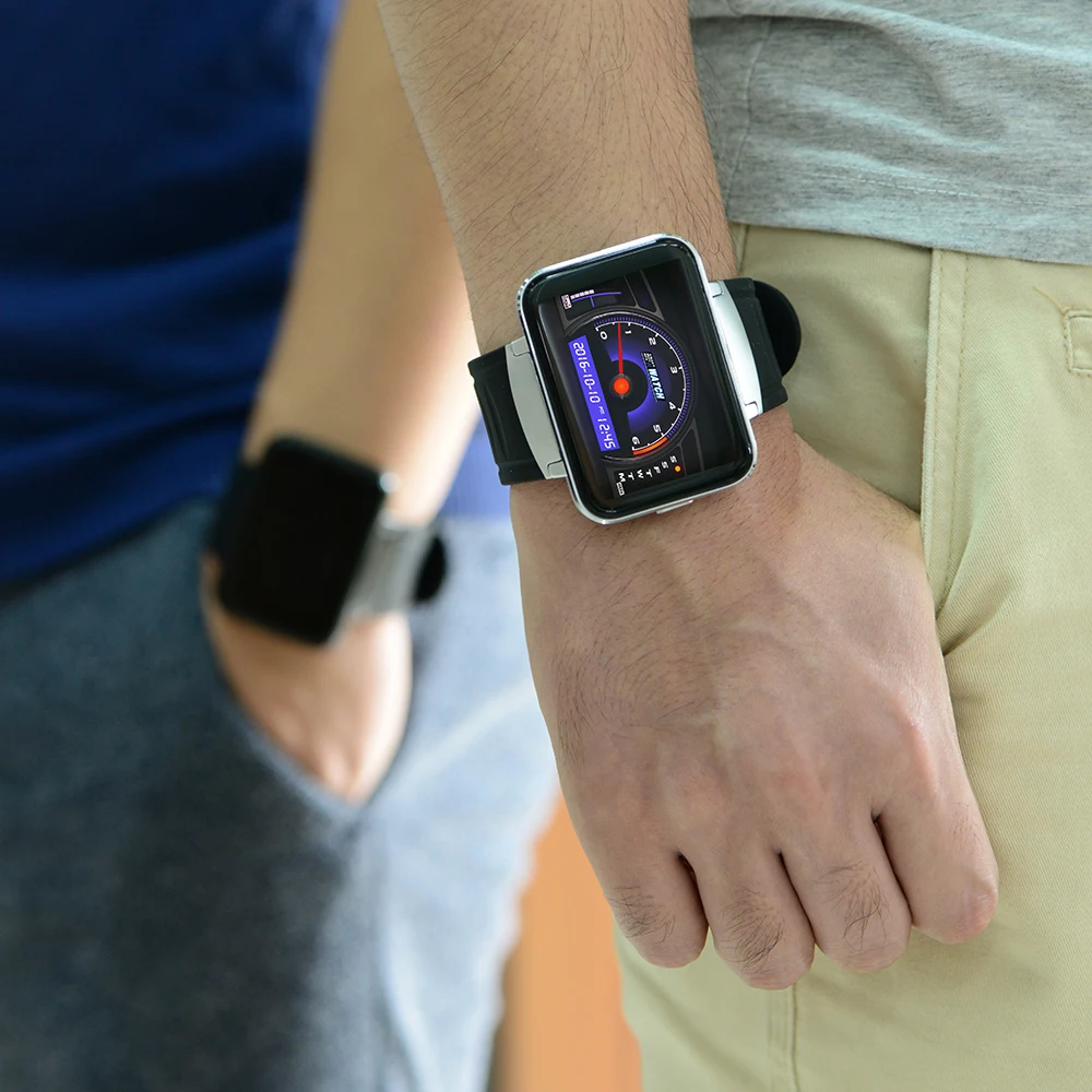 Zaoyimall DM98 Bluetooth MT6572A двухъядерный 3G Смарт часы Android 4.4 SmartWatch Поддержка WI FI/GPS/Skype видео