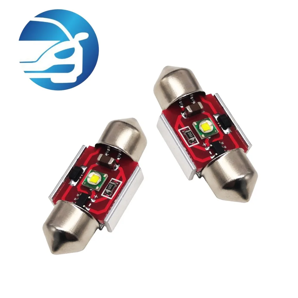 4 шт. светодиодный 31 мм/36 мм/39 мм/41 мм Festoon 12V 1SMD купольная лампа для чтения Интерьер