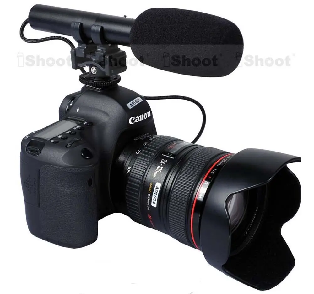 MIC DC/DV стерео микрофон для Canon EOS 5D Mark III/5D II/7D/6D 70D/60D/760D 750D 700D/650D/600D/100D M|for canon|mic canon 7dcanon