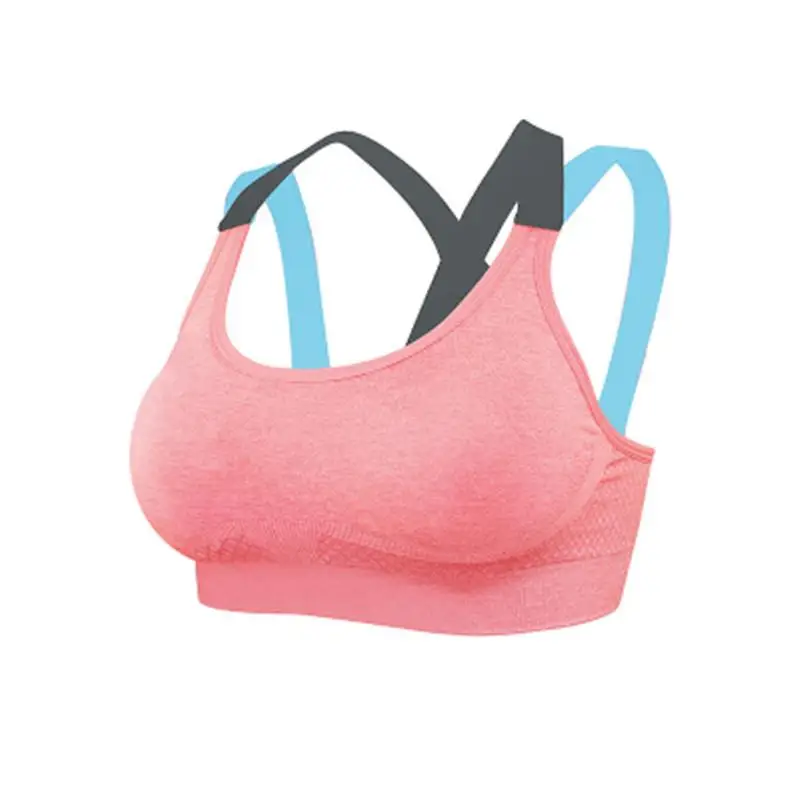 

Women Sports Bras Comfortable Push Up Cross Straps Running Fitness Gym seamless Sports Bra Athletic Vest Gymnastics