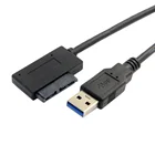 USB 3,0 на SATA кабель для ноутбука CD DVD Rom Оптический привод 7 + 6 13pin тонкий Sata Кабель-адаптер USB кабель SATA на USB кабель