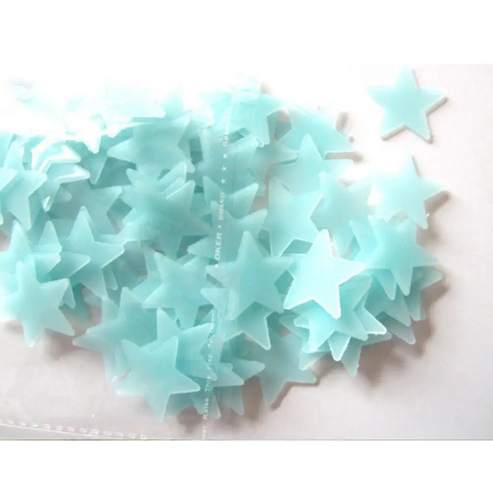 Светящиеся игрушки 100 шт./лот 3 см для хранения звезд флуоресцентные светящиеся
