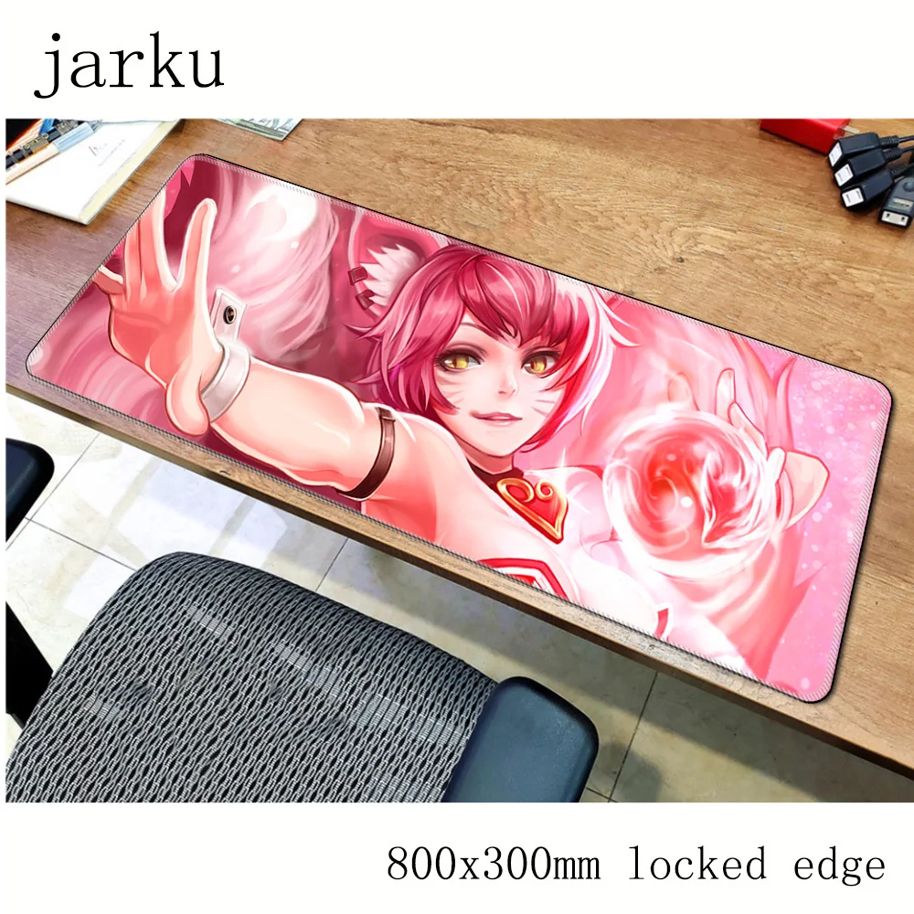Игровой коврик для мыши Ahri 800x300x3 мм игровой большой настольный компьютер