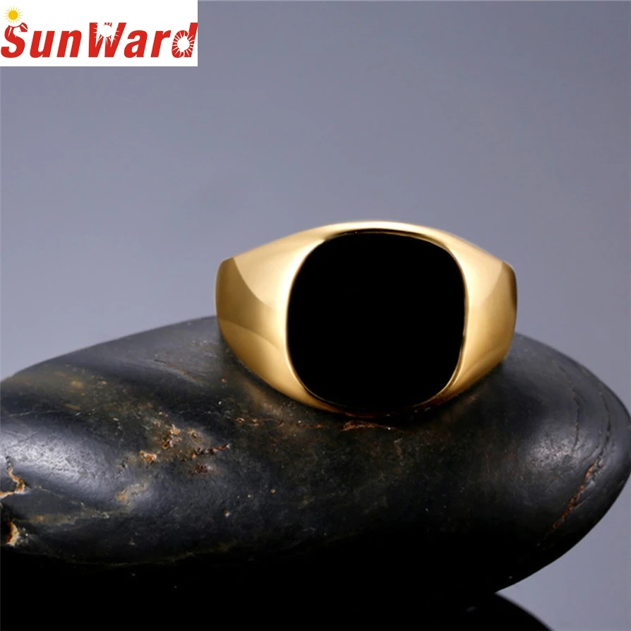 Кольцо ювелирные изделия 2 Цвета кольца Новые модные однотонные полированный